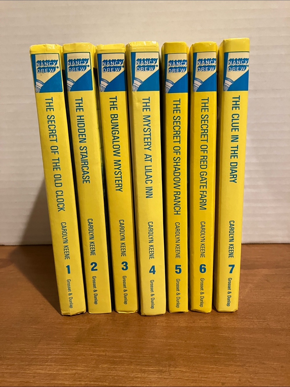 Nancy Drew Hardcover Mystery Book Lot - Set of 7